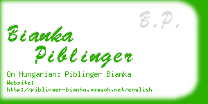 bianka piblinger business card